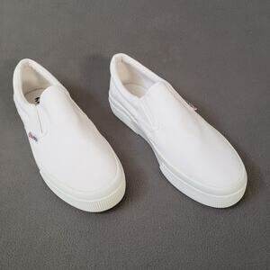 SUPERGA 2740 Mid Platform‎ Sneakers in White Size 41.5 SERG-WZ321 Unisex